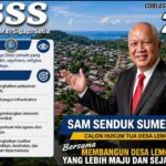 Diguyur Hujan, Calon Hukum Tua Sam Sumeisey Swadaya Cat Balai Desa Lemoh